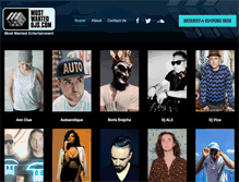 Tablet Screenshot of mostwantedentertainment.net